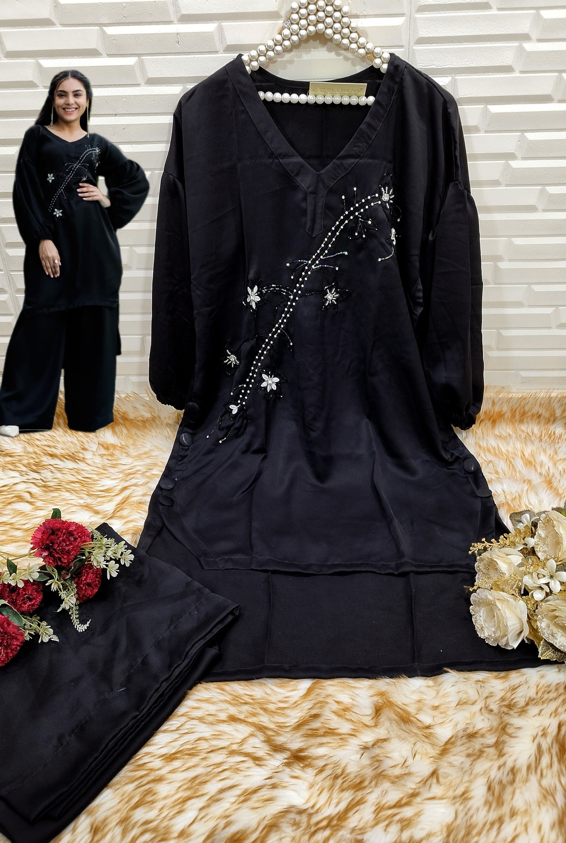 Z-126 Zellbury Handwork Co Ord Set