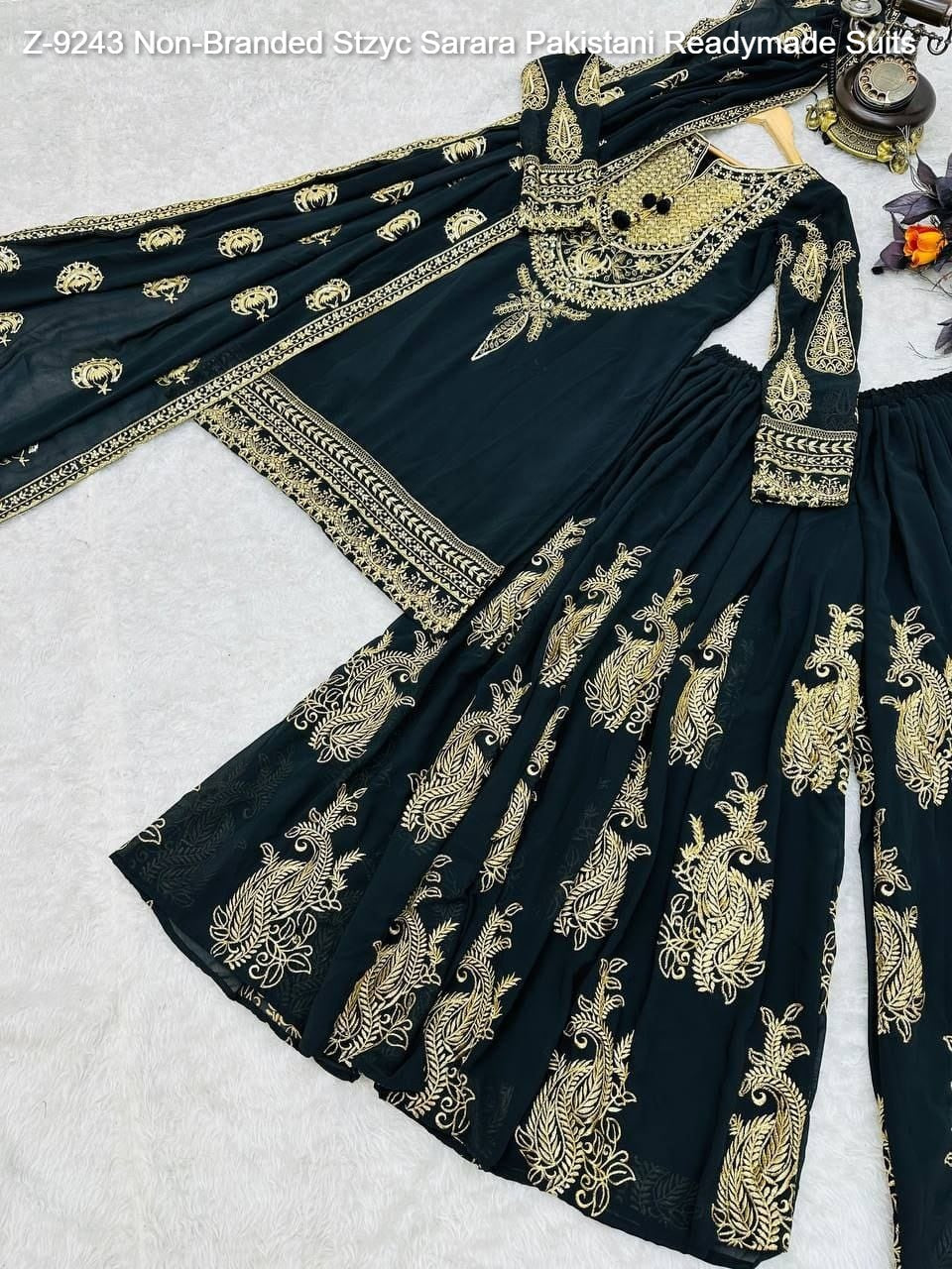 Z-9243 Non-Branded Stzyc Sarara Pakistani Readymade Suits