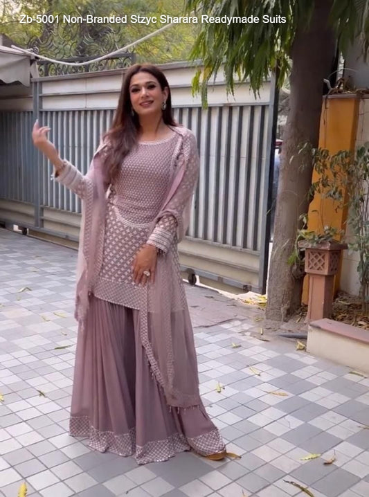 Zb-5001 Non-Branded Stzyc Sharara Readymade Suits