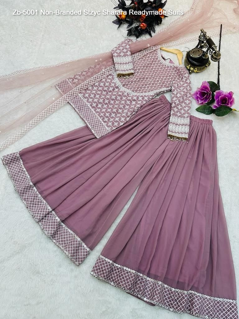 Zb-5001 Non-Branded Stzyc Sharara Readymade Suits