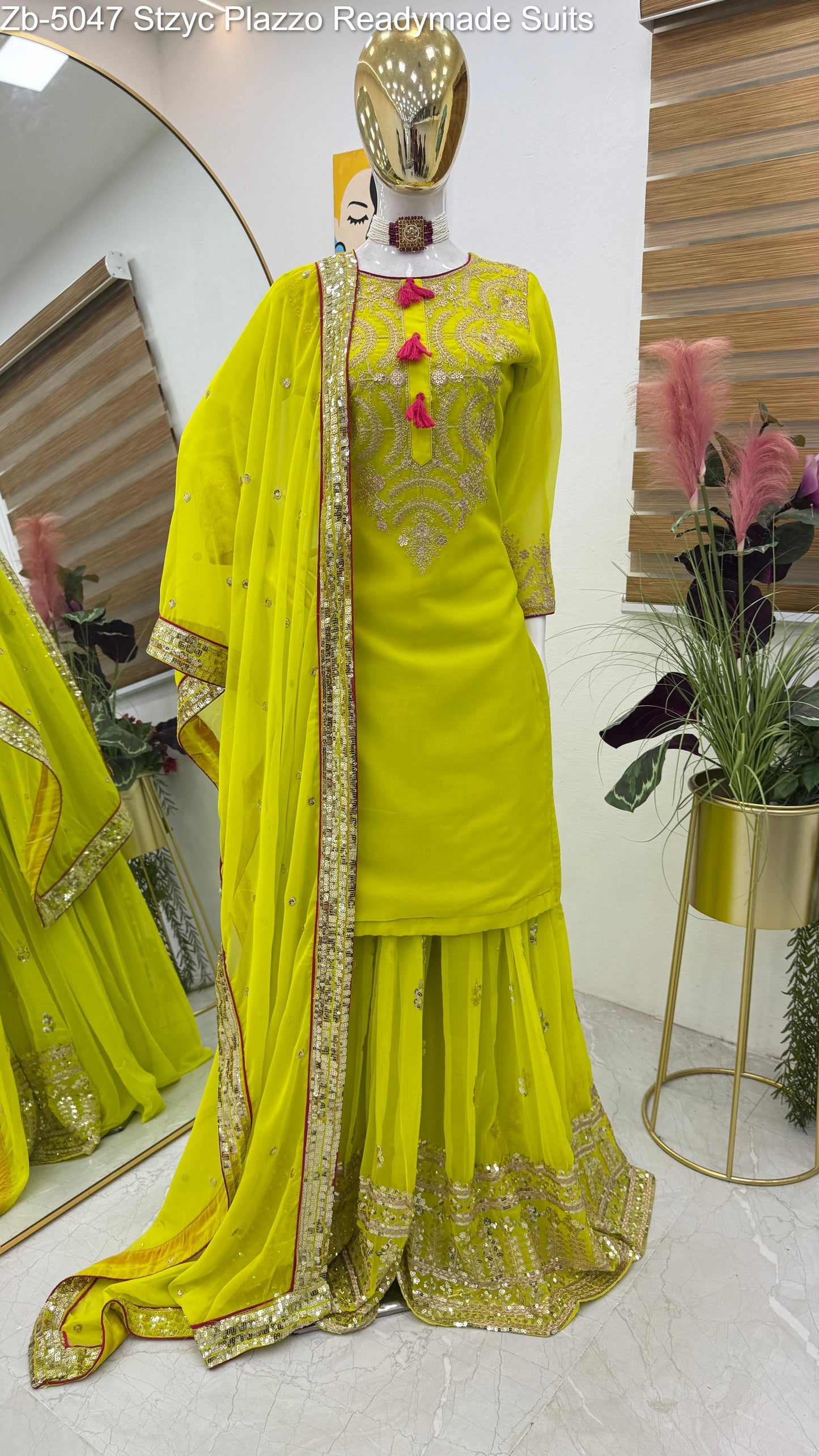 Zb-5047 Stzyc Plazzo Readymade Suits