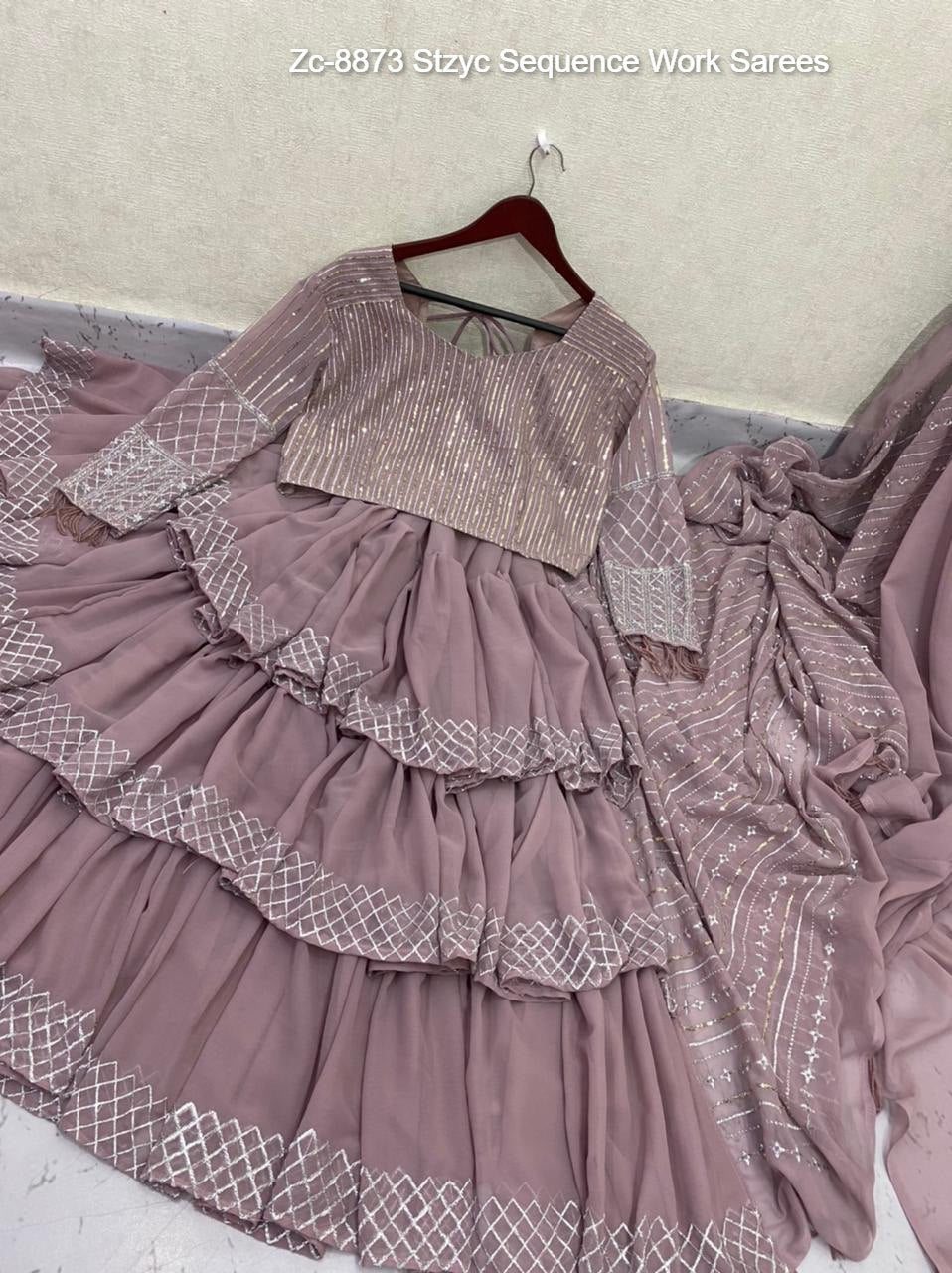 Zc-8873 Stzyc Sequence Work Sarees