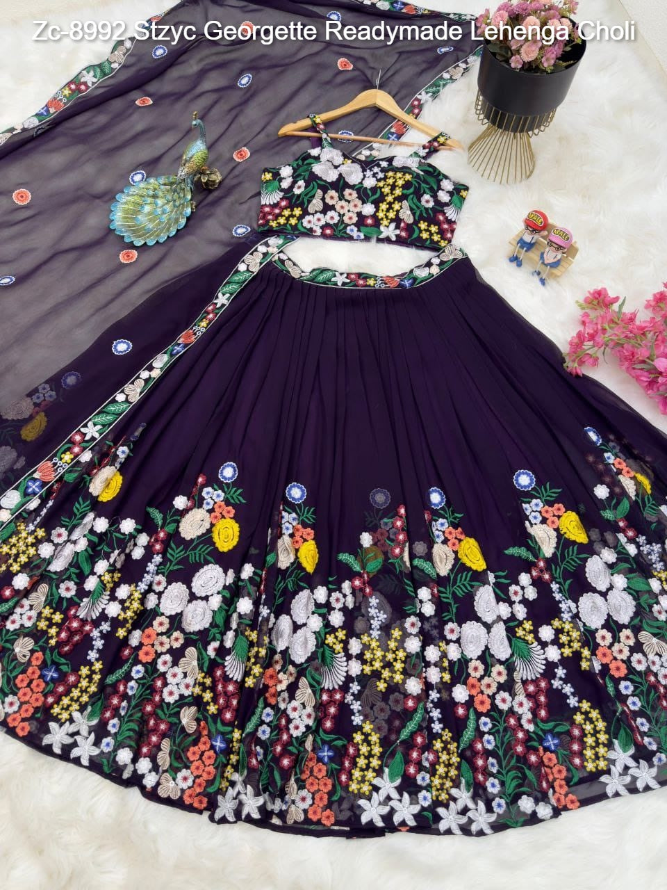 Zc-8992 Stzyc Georgette Readymade Lehenga Choli