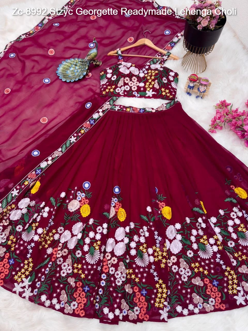 Zc-8992 Stzyc Georgette Readymade Lehenga Choli
