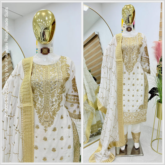 Zc-9004 Stzyc Cording Work Pakistani Readymade Suits