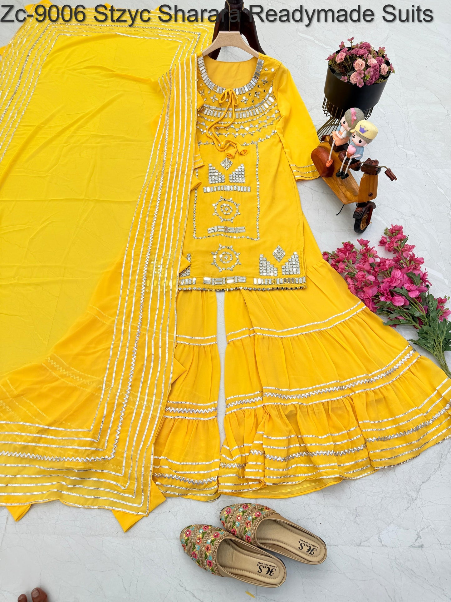 Zc-9006 Stzyc Sharara Readymade Suits