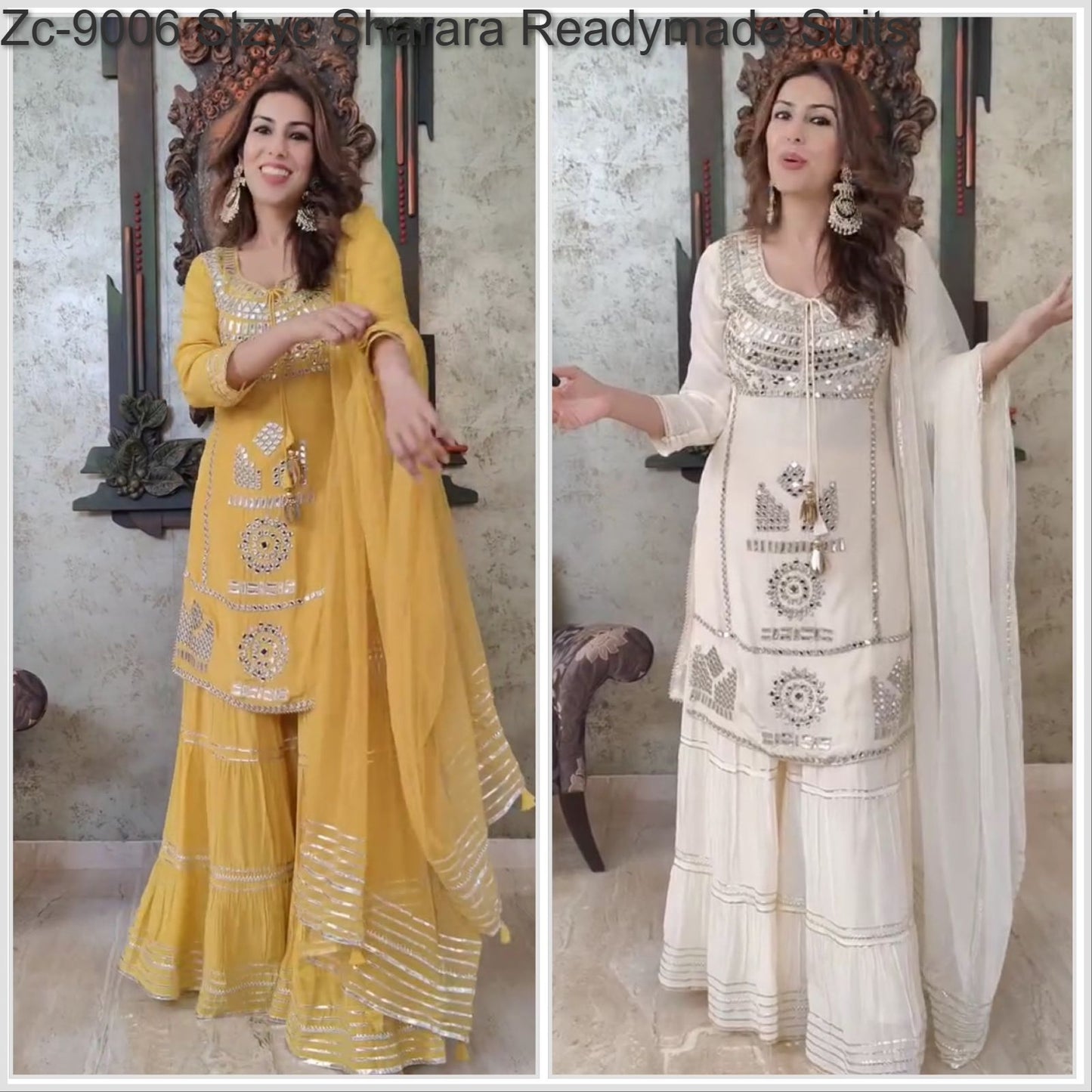 Zc-9006 Stzyc Sharara Readymade Suits