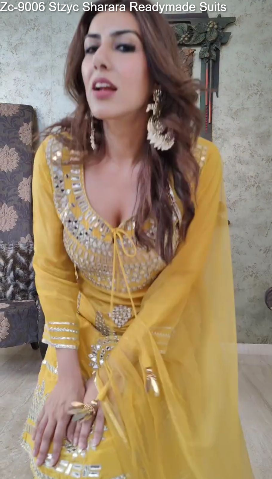 Zc-9006 Stzyc Sharara Readymade Suits