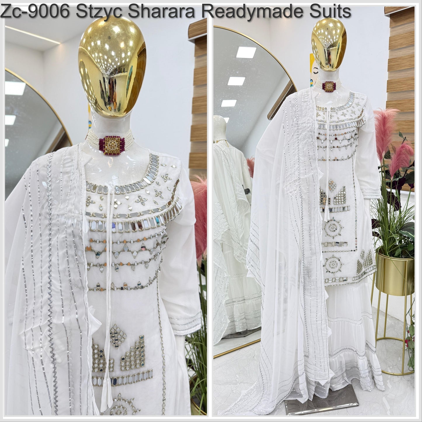 Zc-9006 Stzyc Sharara Readymade Suits