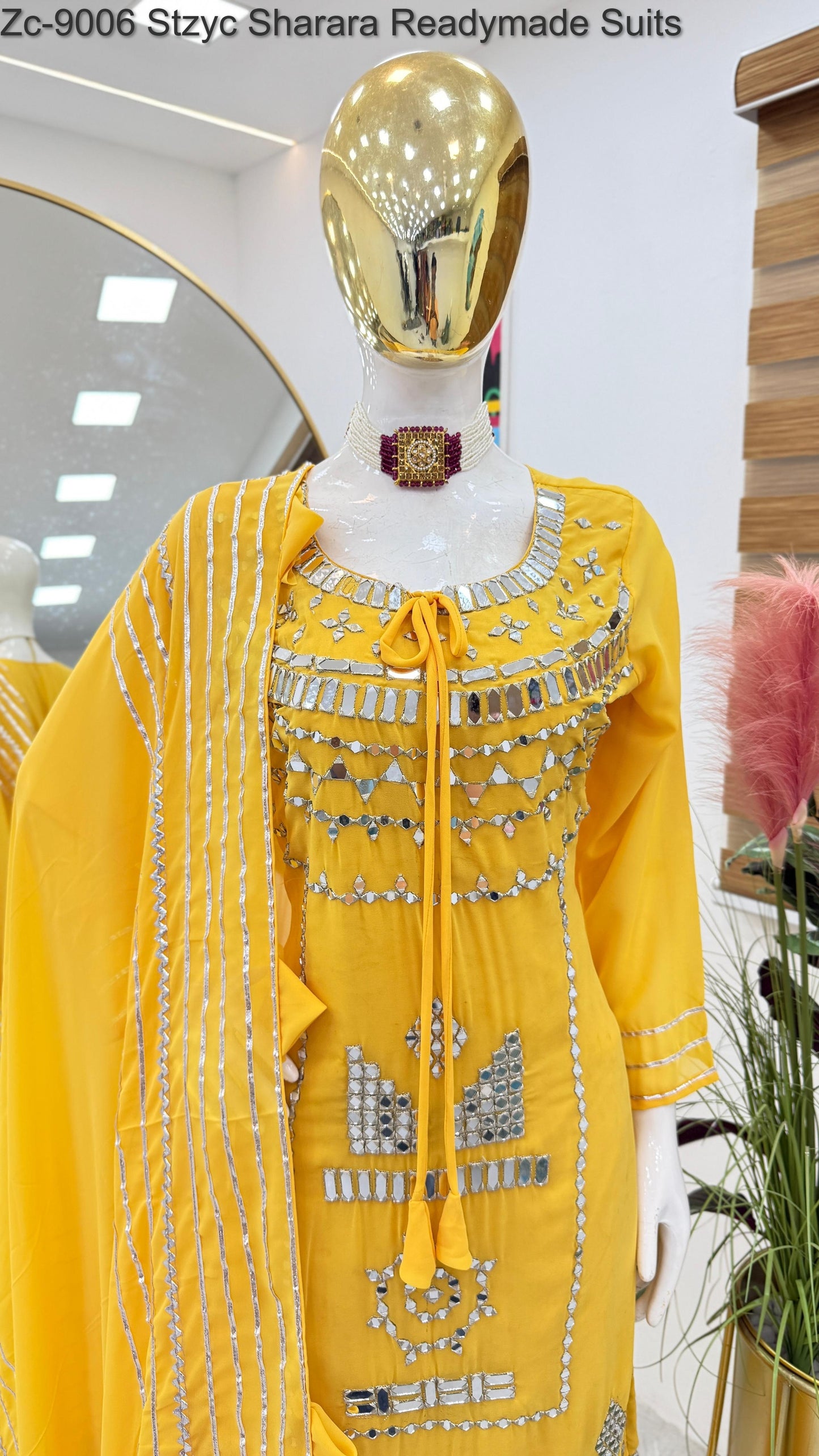 Zc-9006 Stzyc Sharara Readymade Suits