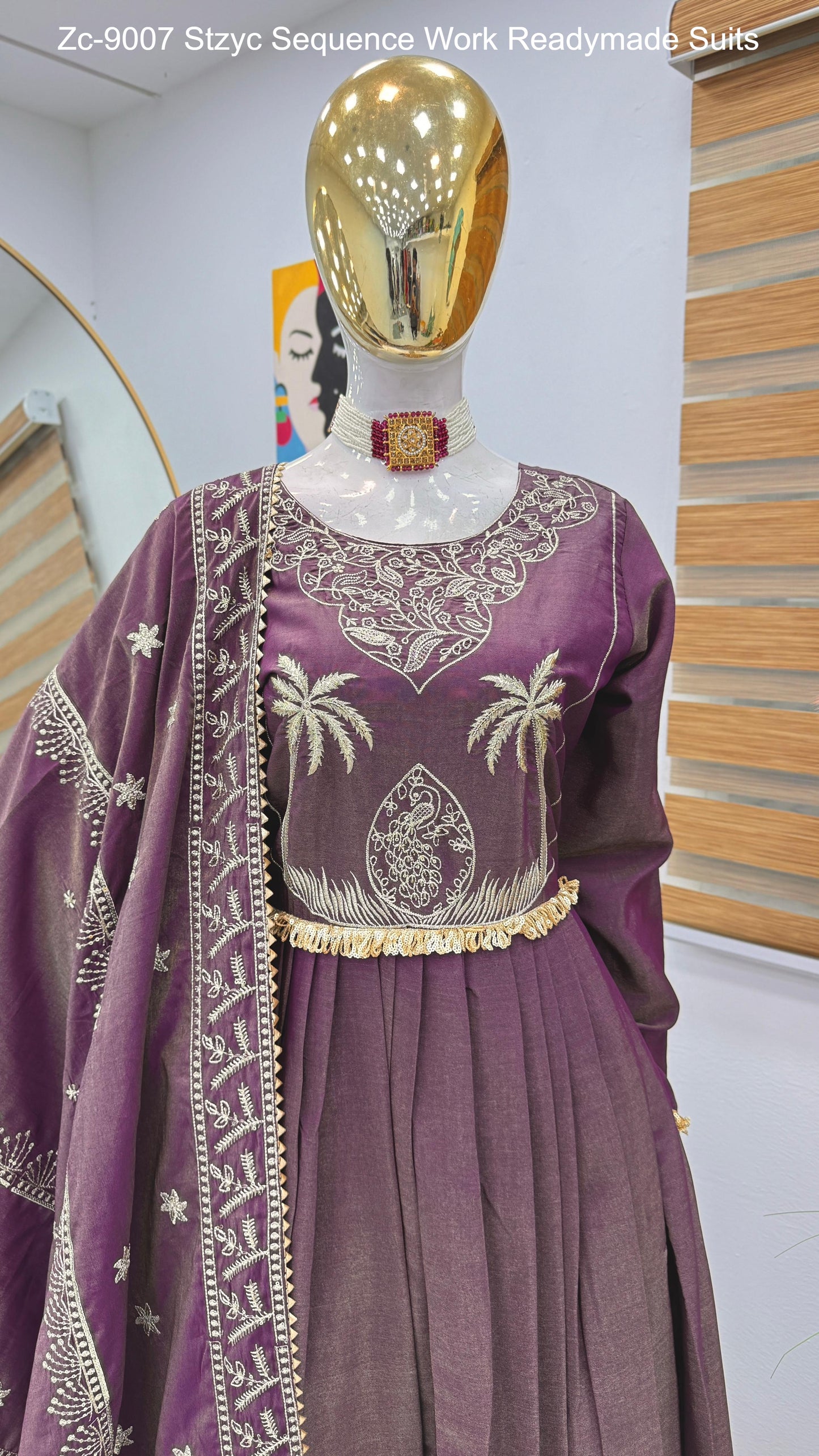 Zc-9007 Stzyc Sequence Work Readymade Suits