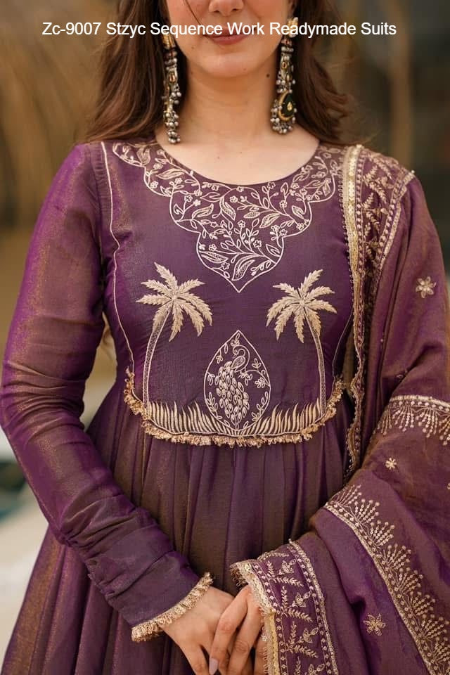 Zc-9007 Stzyc Sequence Work Readymade Suits