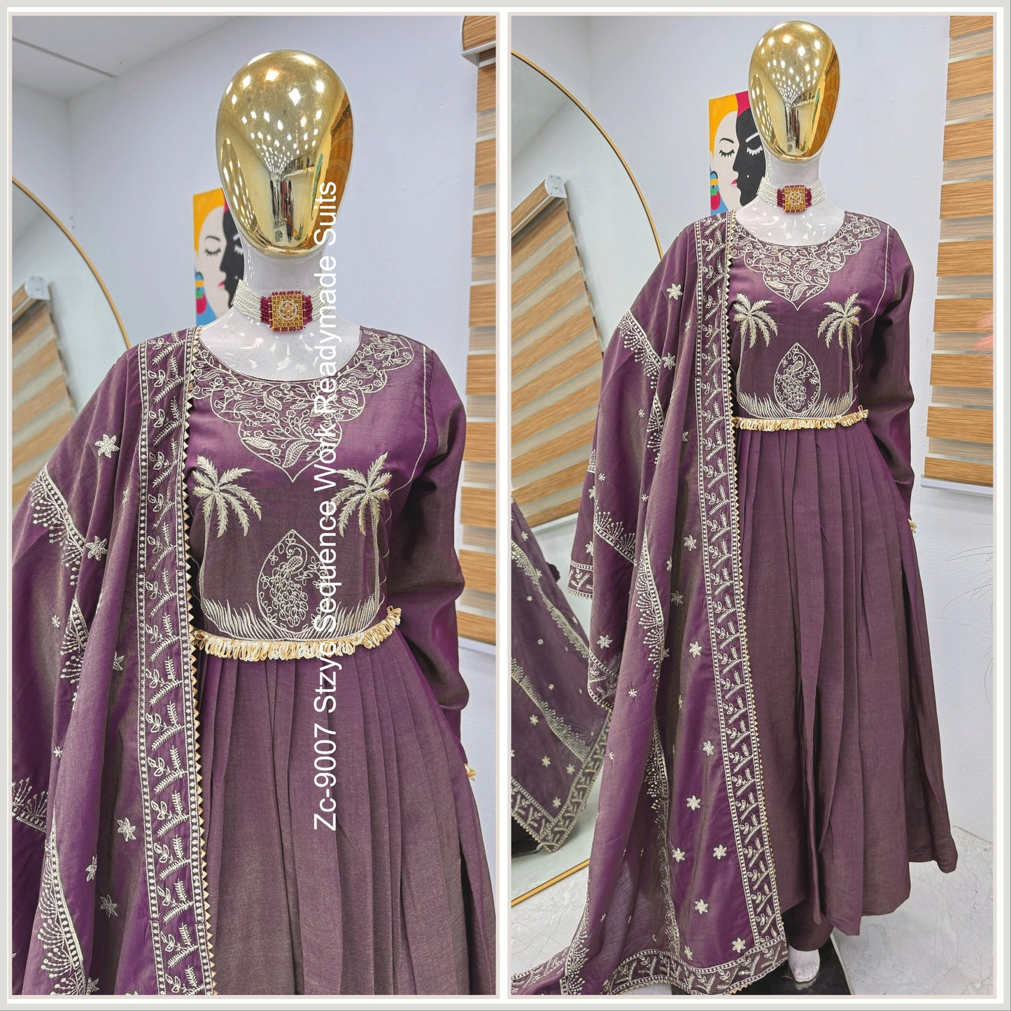 Zc-9007 Stzyc Sequence Work Readymade Suits