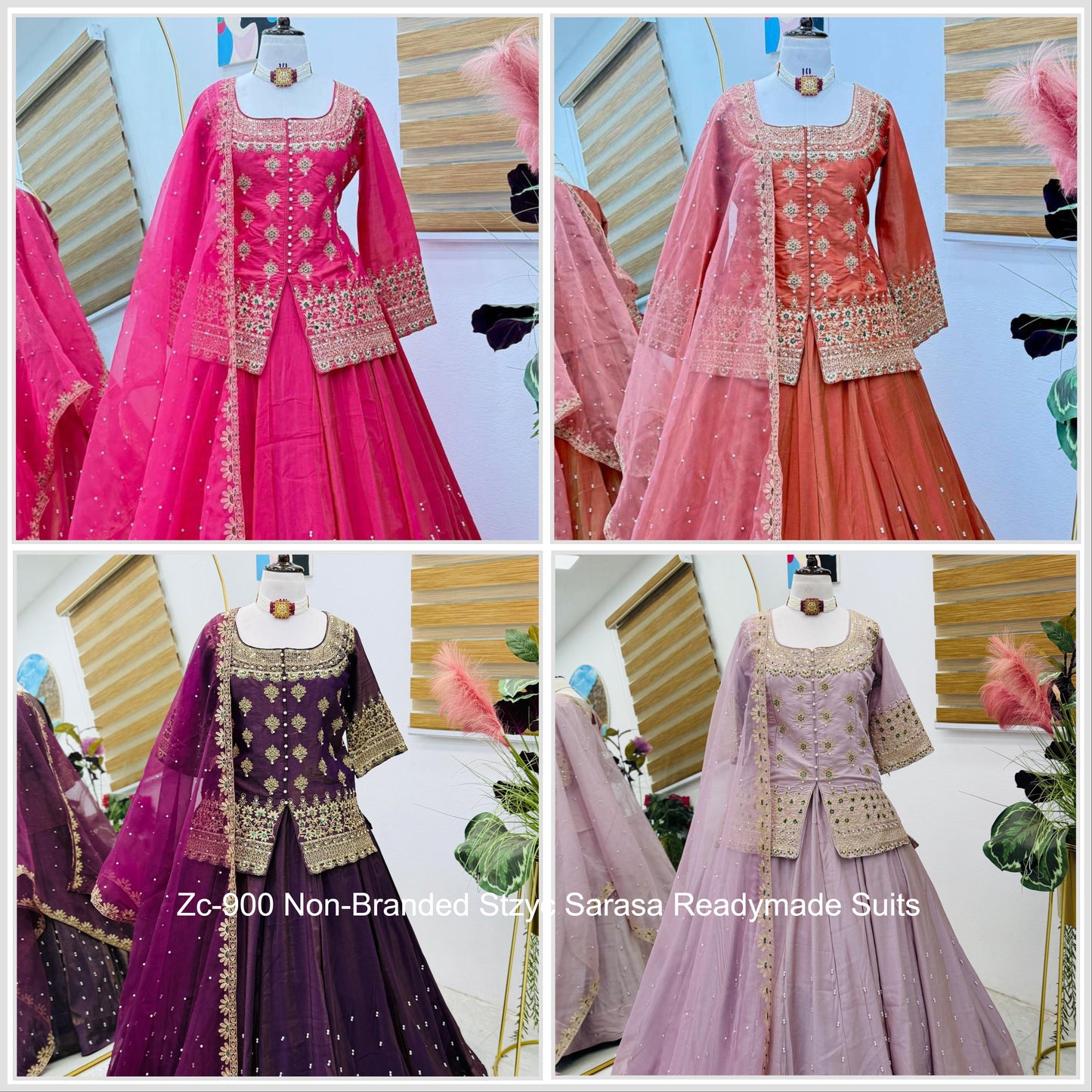 Zc-900 Non-Branded Stzyc Sarara Readymade Suits