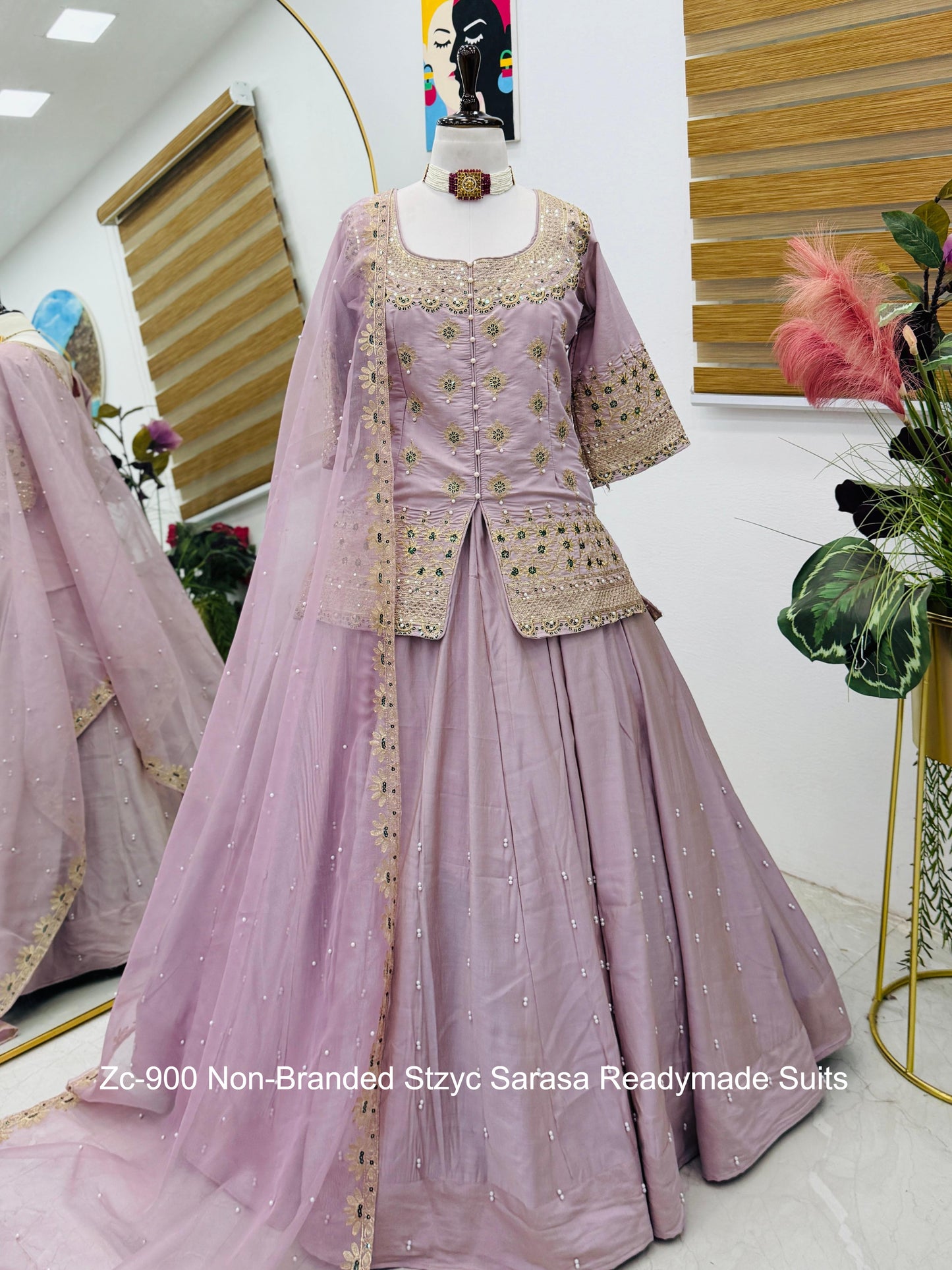 Zc-900 Non-Branded Stzyc Sarara Readymade Suits