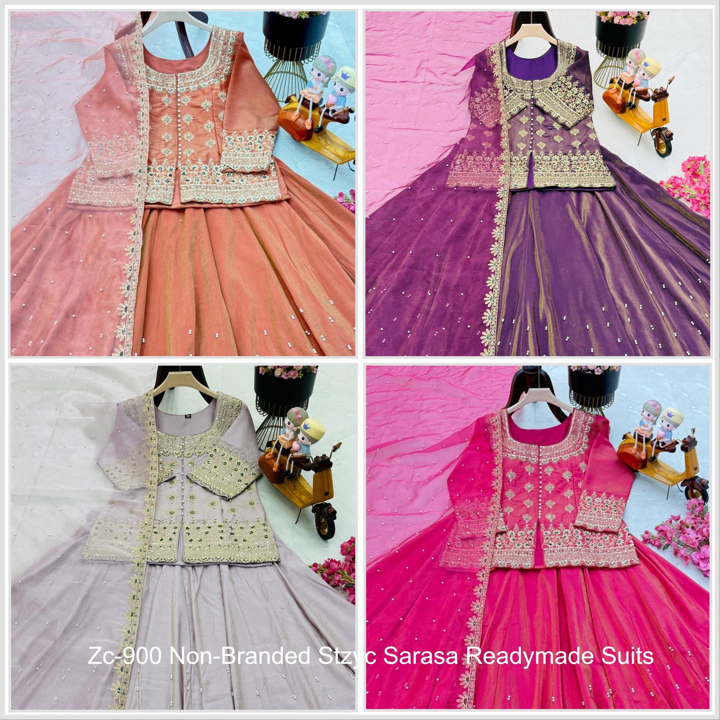 Zc-900 Non-Branded Stzyc Sarara Readymade Suits