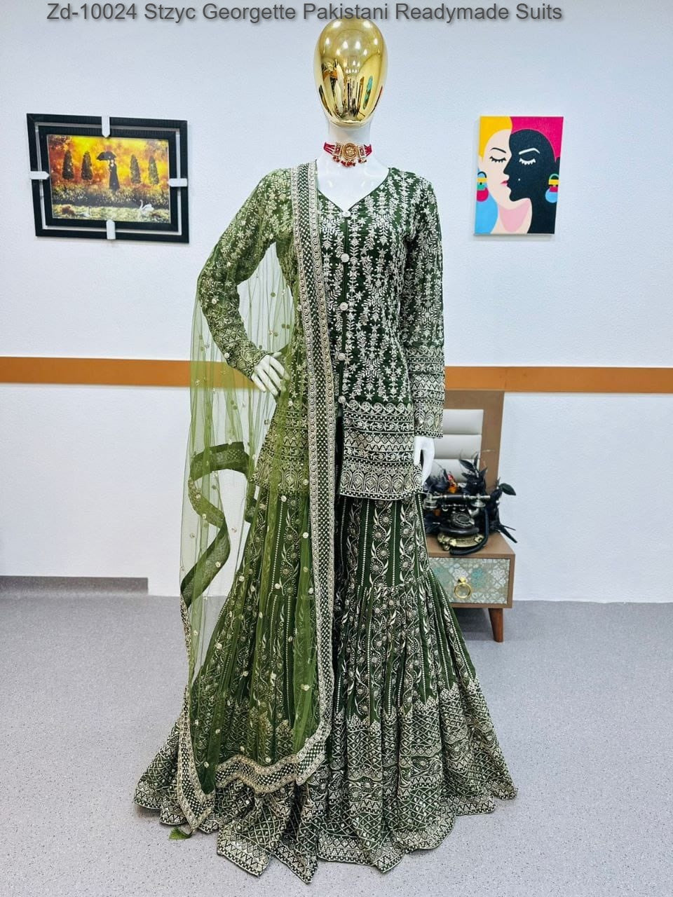 Zd-10024 Stzyc Georgette Pakistani Readymade Suits