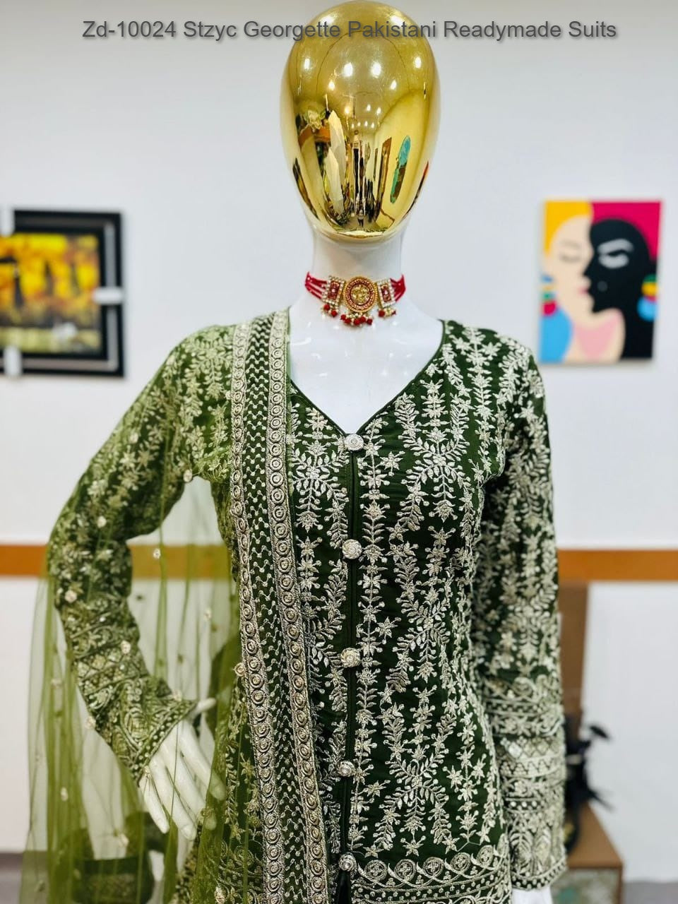 Zd-10024 Stzyc Georgette Pakistani Readymade Suits