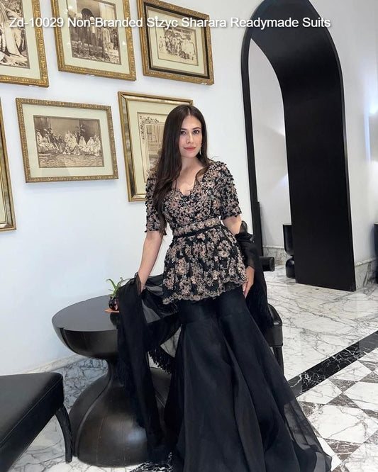 Zd-10029 Non-Branded Stzyc Sharara Readymade Suits