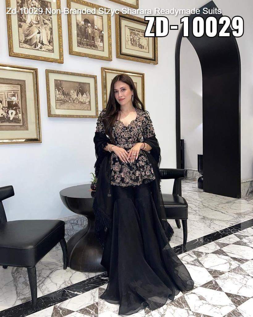 Zd-10029 Non-Branded Stzyc Sharara Readymade Suits