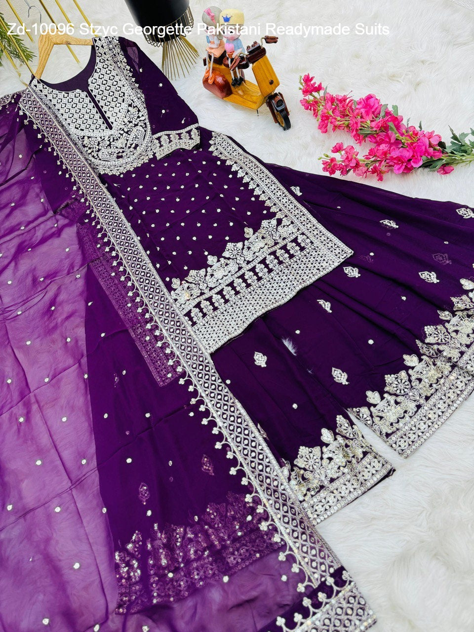 Zd-10096 Stzyc Georgette Pakistani Readymade Suits