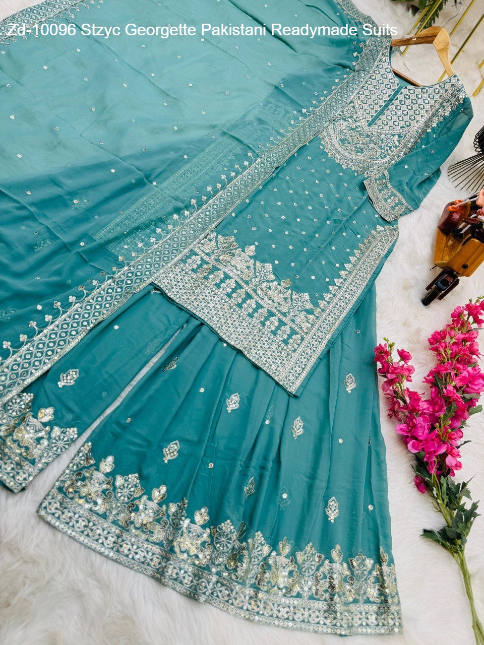 Zd-10096 Stzyc Georgette Pakistani Readymade Suits