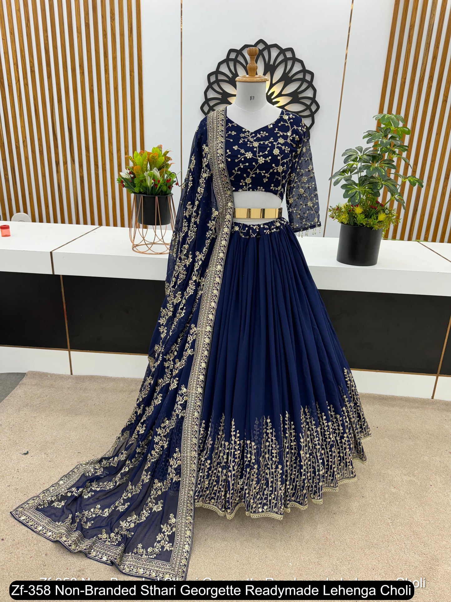 Zf-358 Non-Branded Sthari Georgette Readymade Lehenga Choli