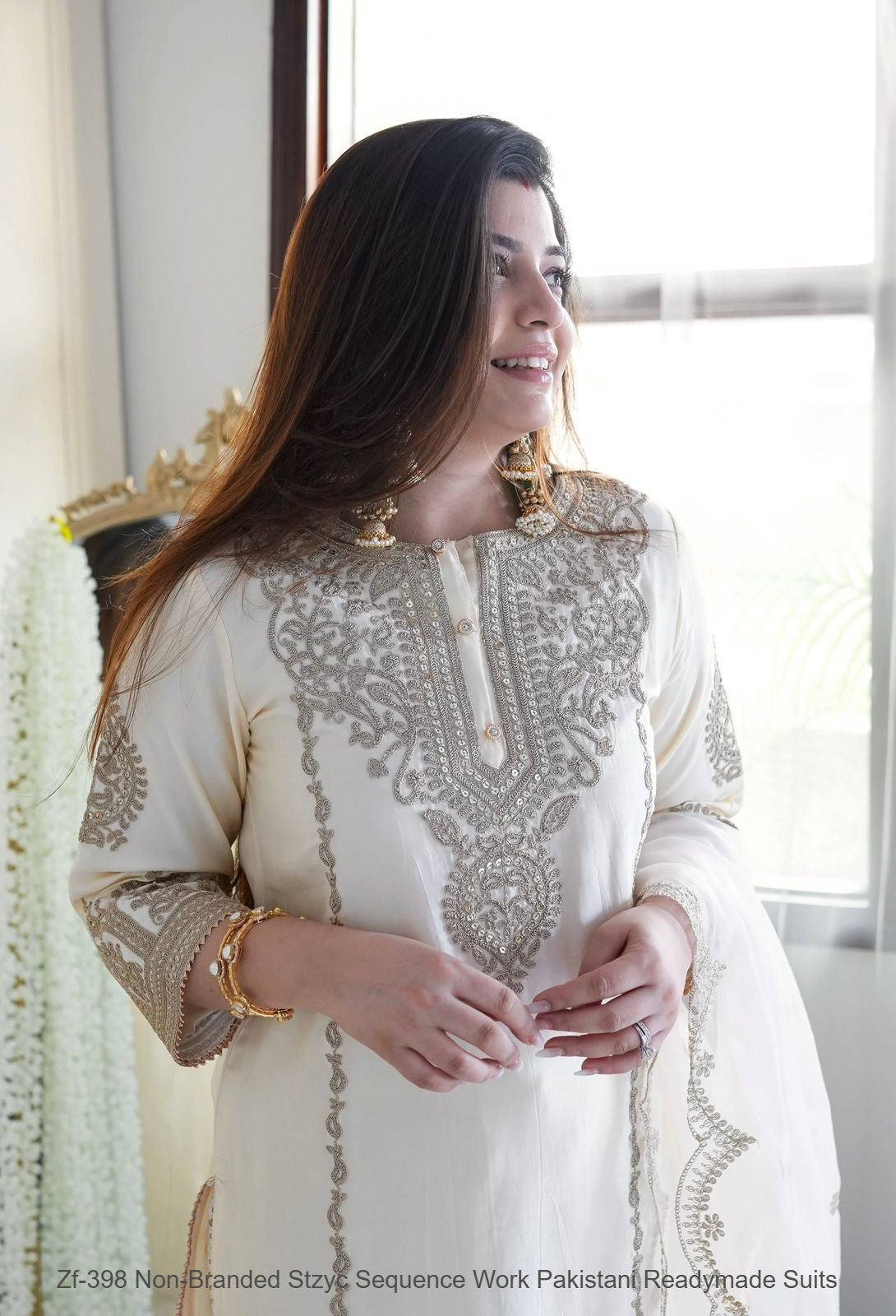 Zf-398 Non-Branded Stzyc Sequence Work Pakistani Readymade Suits
