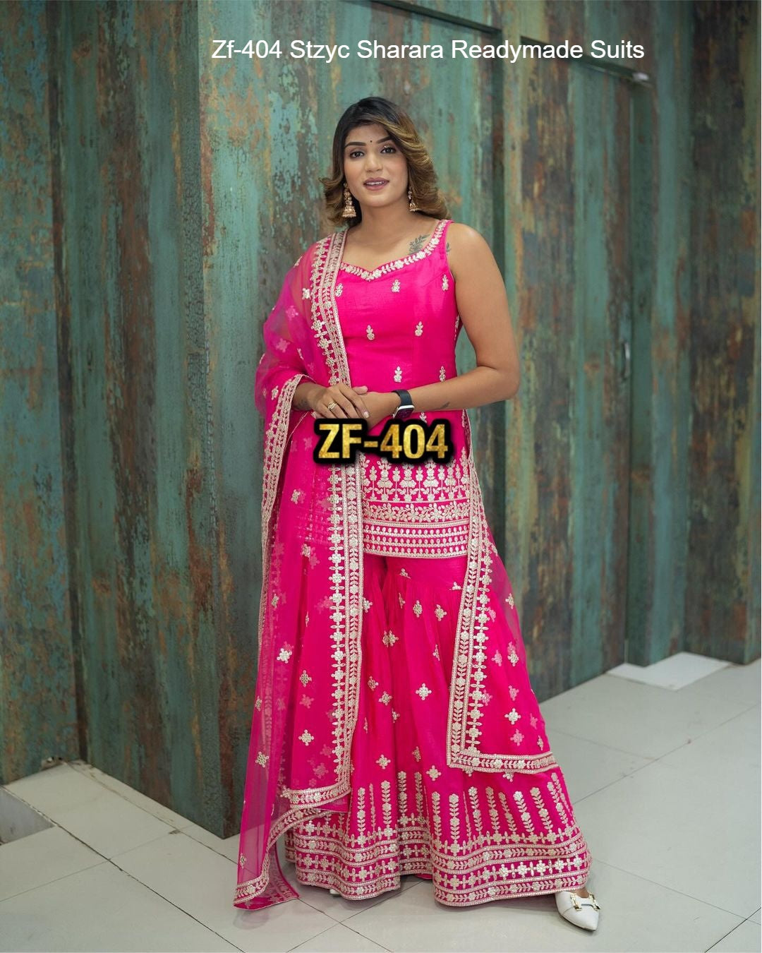 Zf-404 Stzyc Sharara Readymade Suits