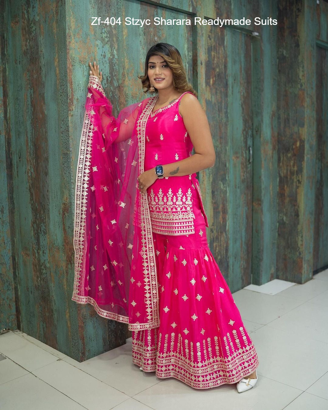 Zf-404 Stzyc Sharara Readymade Suits