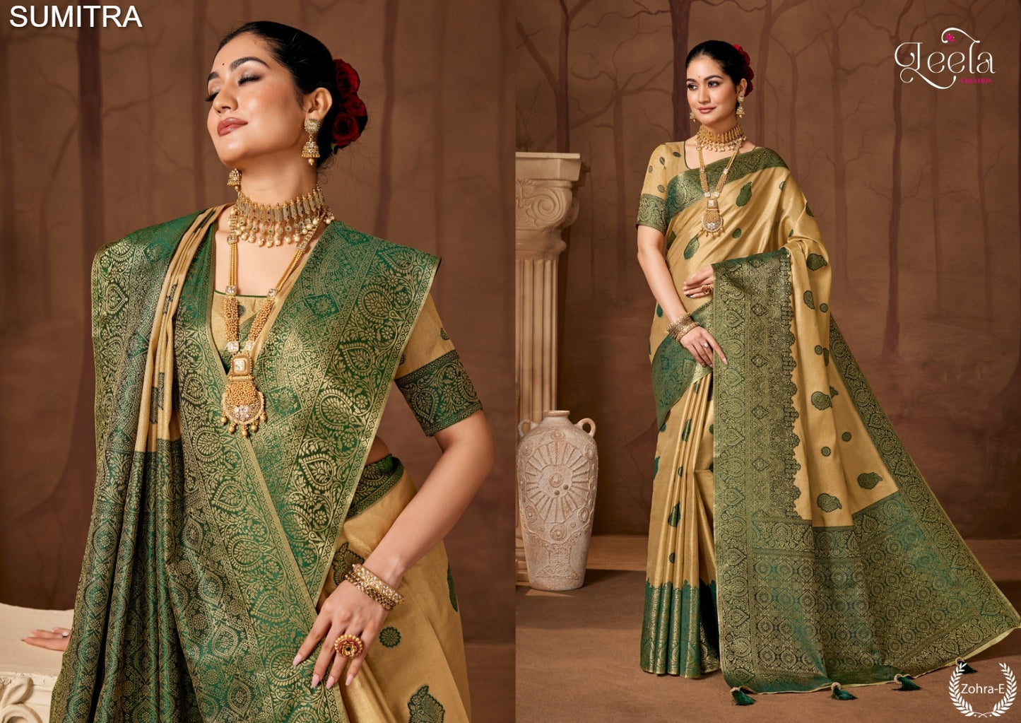 Zohra-E Leela Sumitra Dyed Sarees