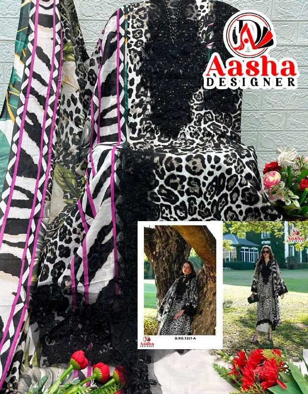 1221-A Aasha Designer Pakistani Salwar Suit