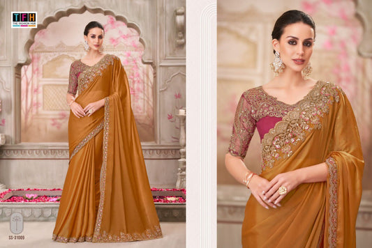 31009 Silver Screen 21 Edition Tfh Chiffon Sarees