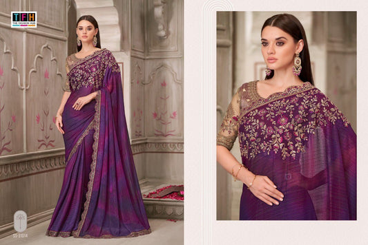 31014 Silver Screen 21 Edition Tfh Sartin Silk Sarees