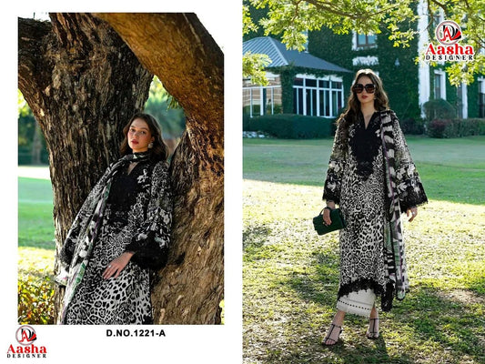 1221-A Aasha Designer Pakistani Salwar Suit