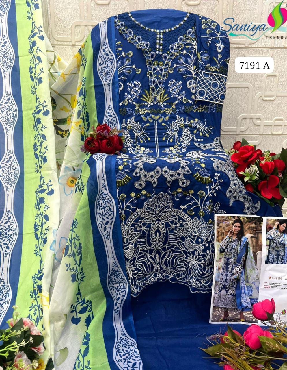 7191-A Saniya Trendz Pakistani Salwar Suit