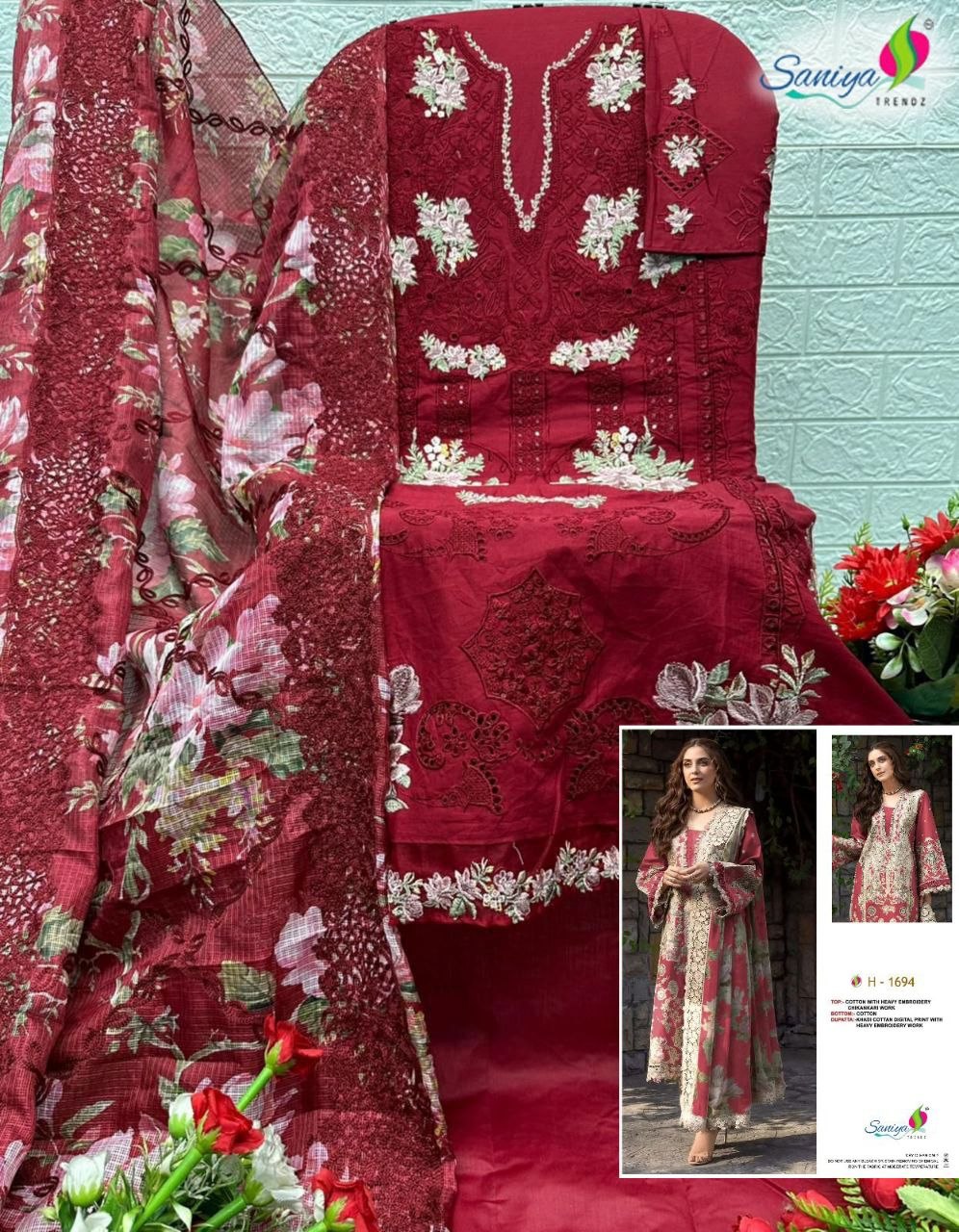 1694 Saniya Trendz Pakistani Salwar Suit