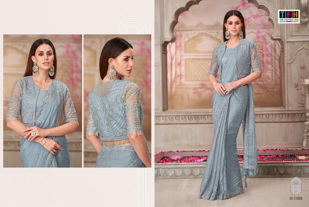 31005 Silver Screen 21 Edition Tfh Georgette Sarees