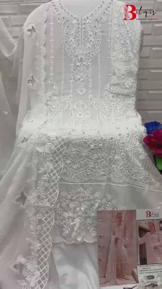 86 Bilqis Embroidered Pakistani Salwar Suits