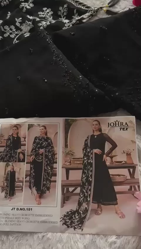 Jt-151 Johra Tex Georgette Pakistani Salwar Suits
