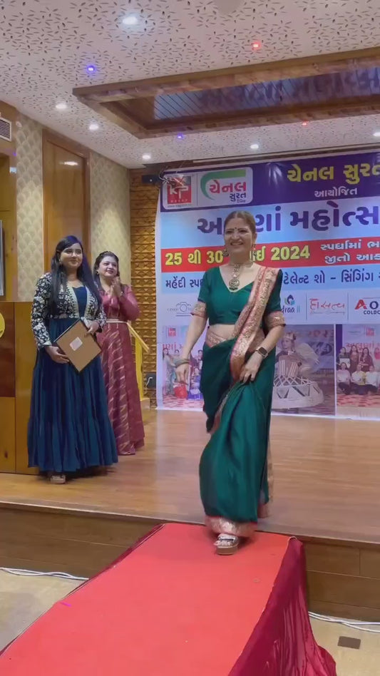 Nf6915 Vmk. Fancy Pocket Ready To Wear Saree