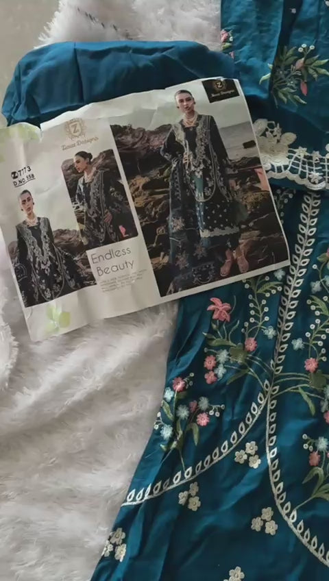 558 Ziaaz Designs Rayon Pakistani Salwar Suits