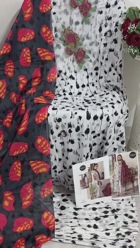 1418 Maria B Vol 1 Mehboob Tex Pakistani Patch Suits