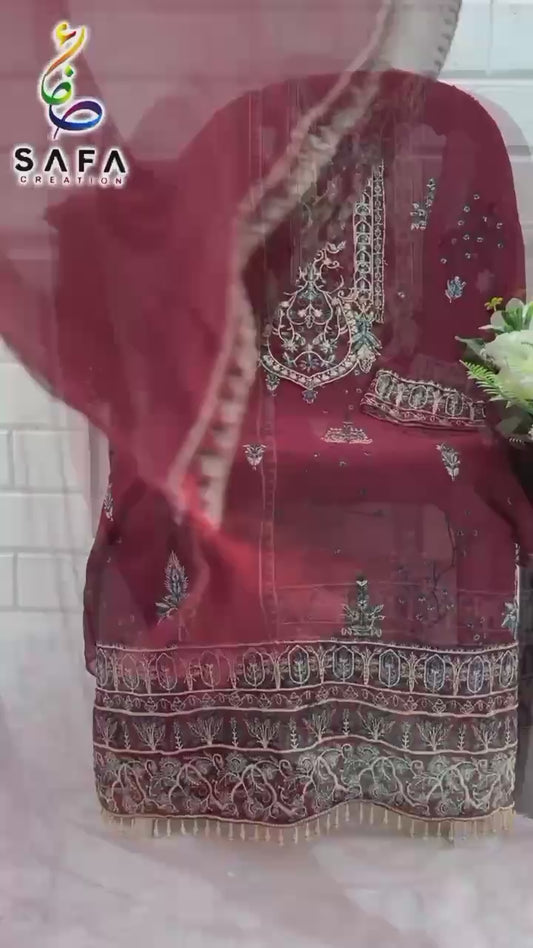 919C Safa Creation Embroidery Pakistani Salwar Suits