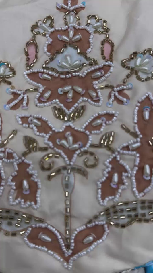 Pc-452 Sttuc Handwork Gown Dupatta Set