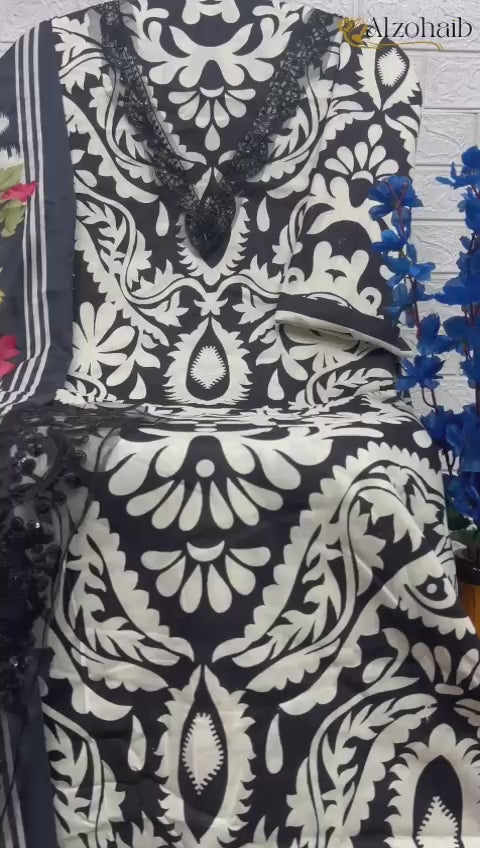 1066 Al Zohaib Cotton Pakistani Patch Suits