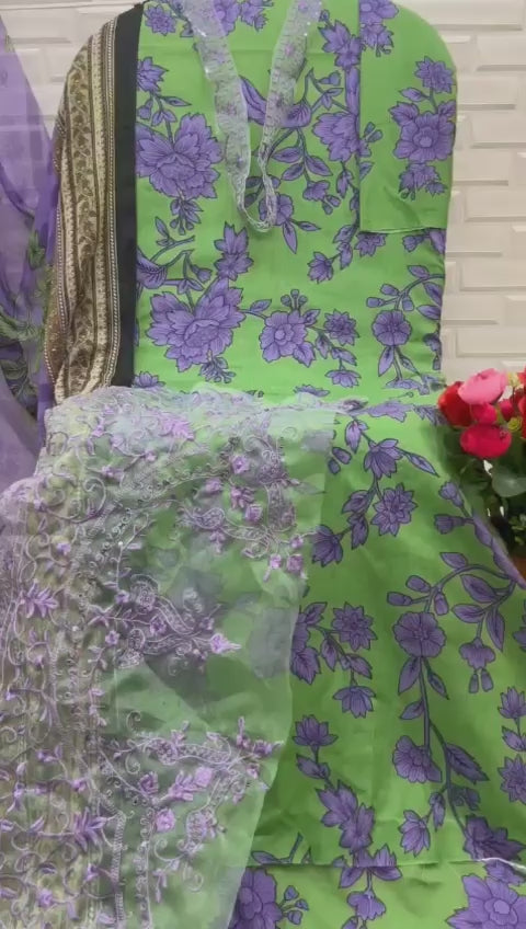 16001A M Print Vol 16 Shraddha Designer Embroidery Pakistani Patch Suits