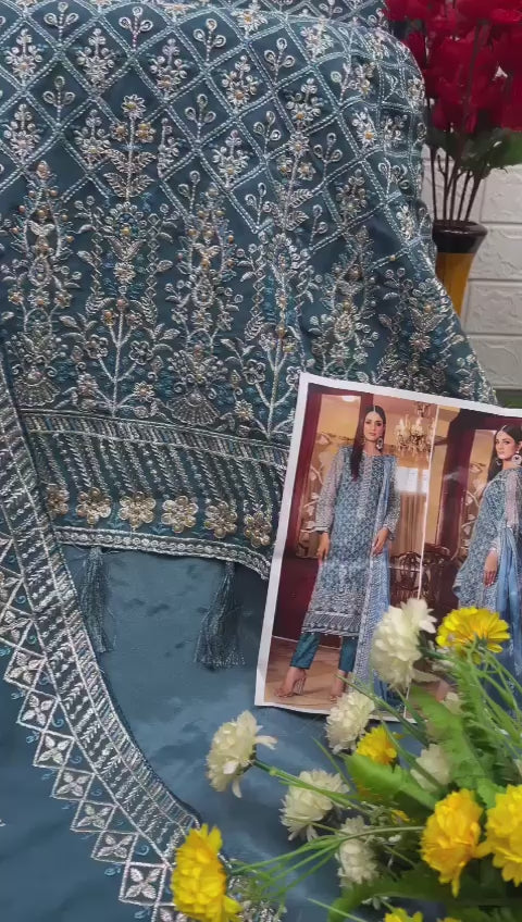 6027 Afifa Alk Georgette Pakistani Salwar Suits